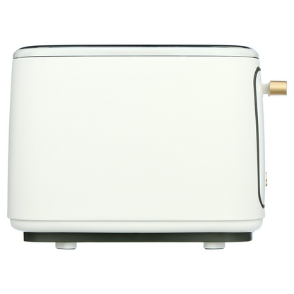 Beautiful 2 Slice Toaster with Touch-Activated Display, White Icing by Drew Barrymore