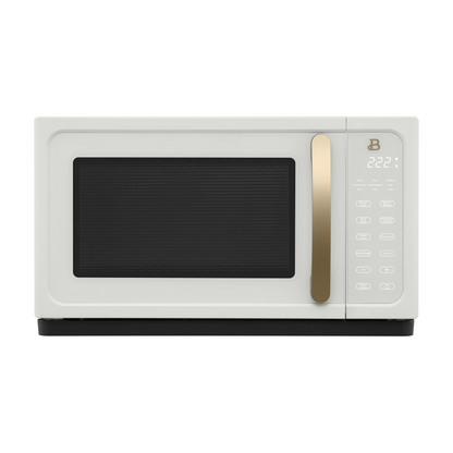 Beautiful 1.1 Cu ft 1000 Watt, Sensor Microwave Oven, White Icing by Drew Barrymore