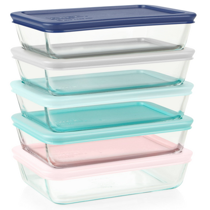 Pyrex Simply Store 10-Piece Glass Meal Prep Set