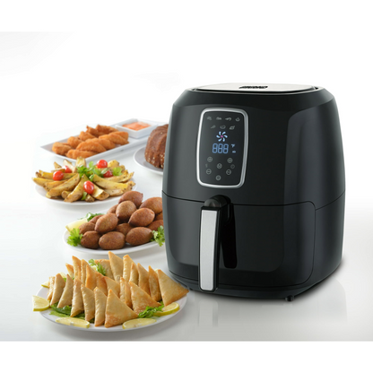 Emerald Air Fryer 1800 Watts with Digital LED Touch Display & Slide out Pan, Detachable Basket 5.5QT Capacity (1804)