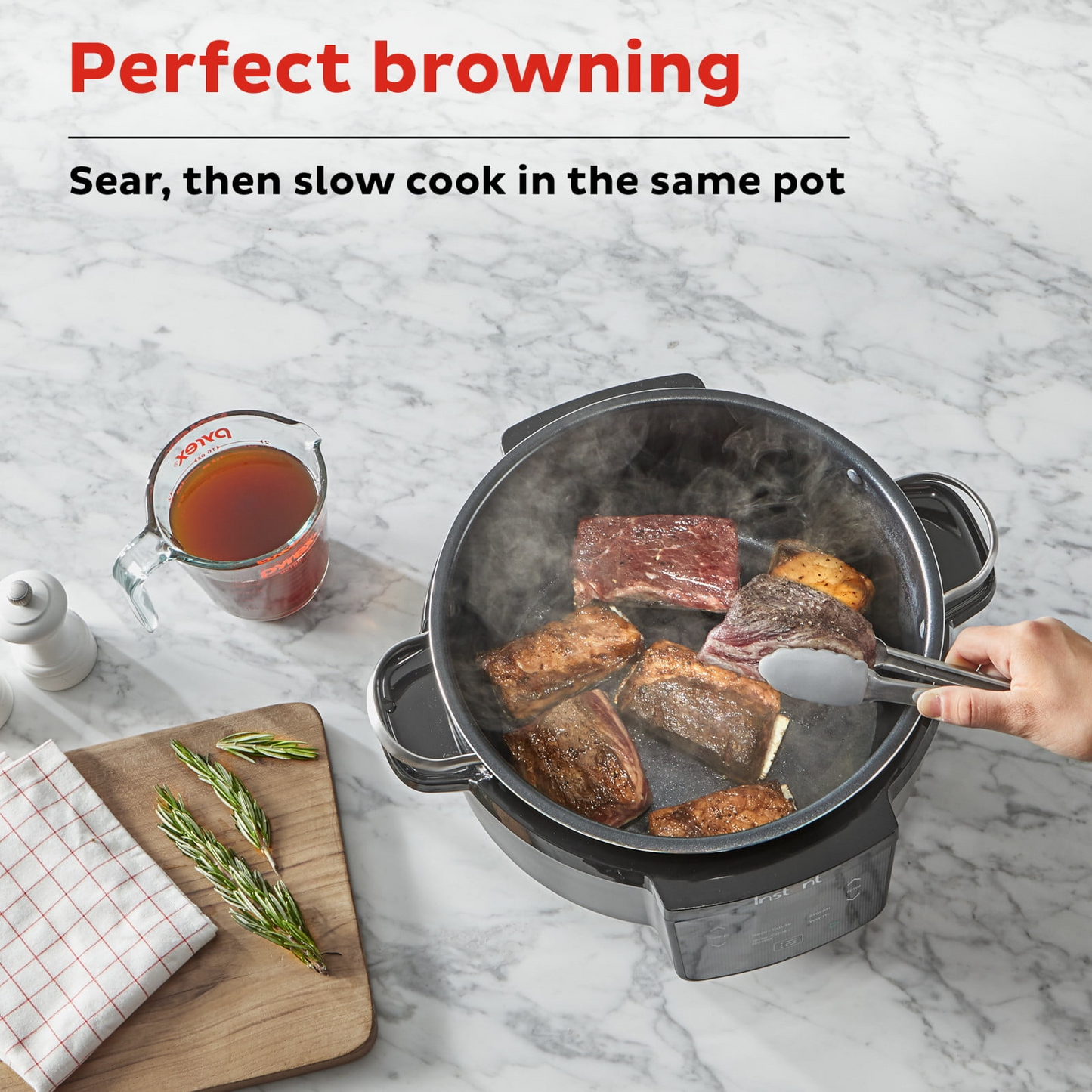 Instant Pot Superior Cooker Chef Series 7.5Qt Slow Cooker + Multifunctional Cooker