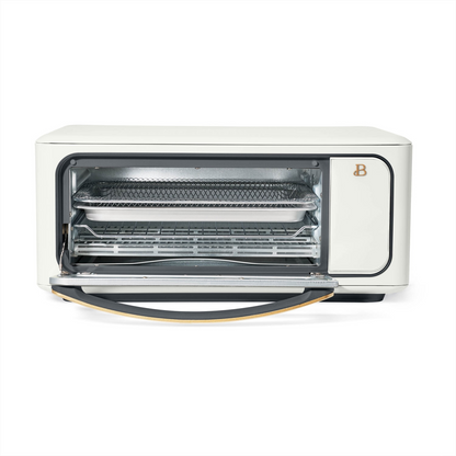 Beautiful Infrared Air Fry Toaster Oven, 9-Slice, 1800 W, White Icing by Drew Barrymore