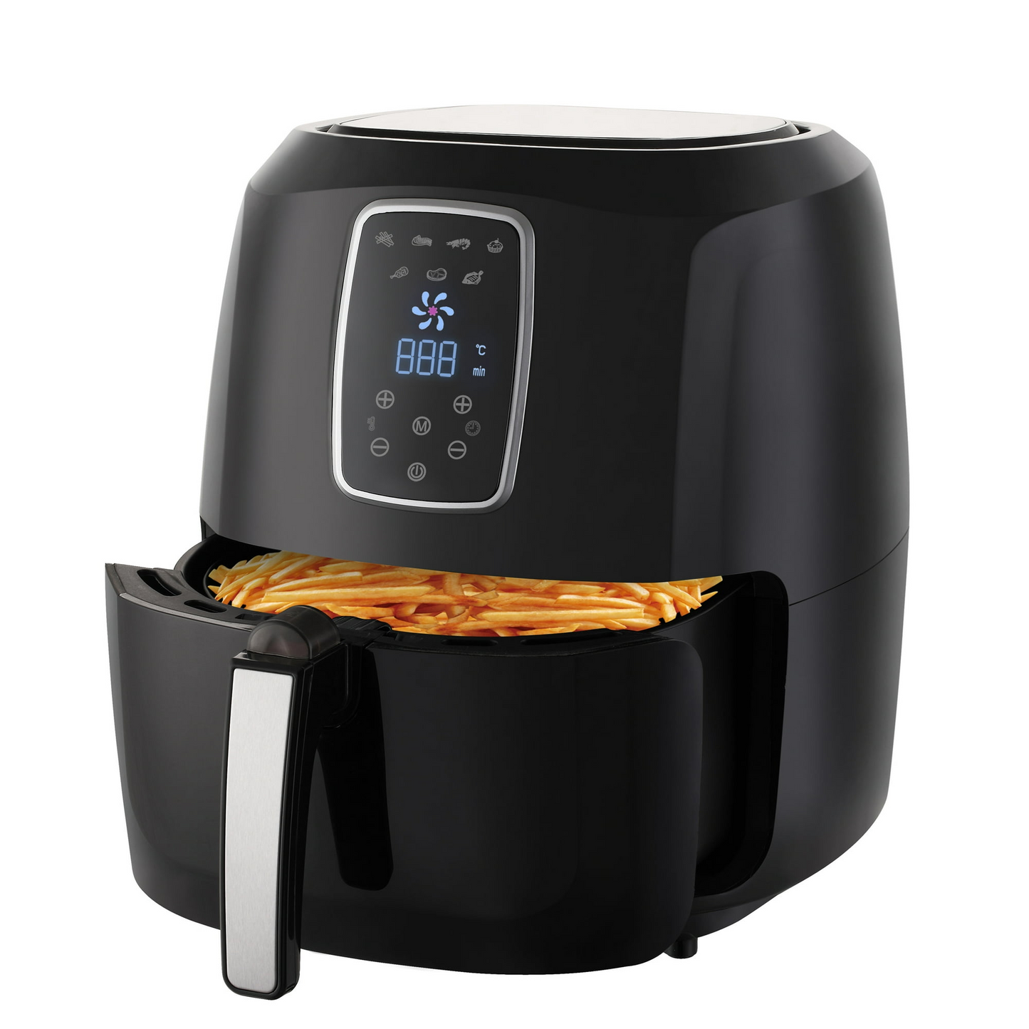 Emerald Air Fryer 1800 Watts with Digital LED Touch Display & Slide out Pan, Detachable Basket 5.5QT Capacity (1804)