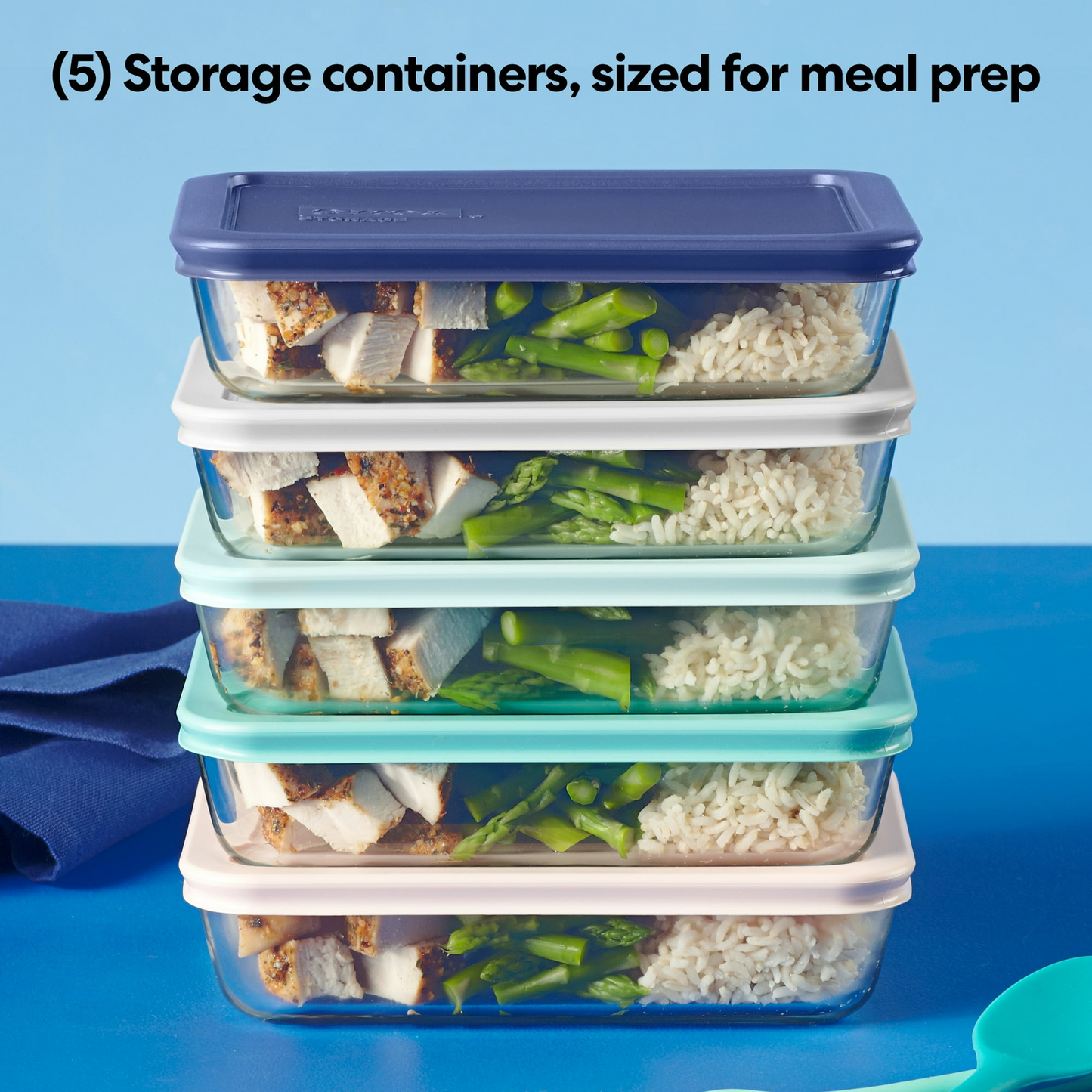 Pyrex Simply Store 10-Piece Glass Meal Prep Set