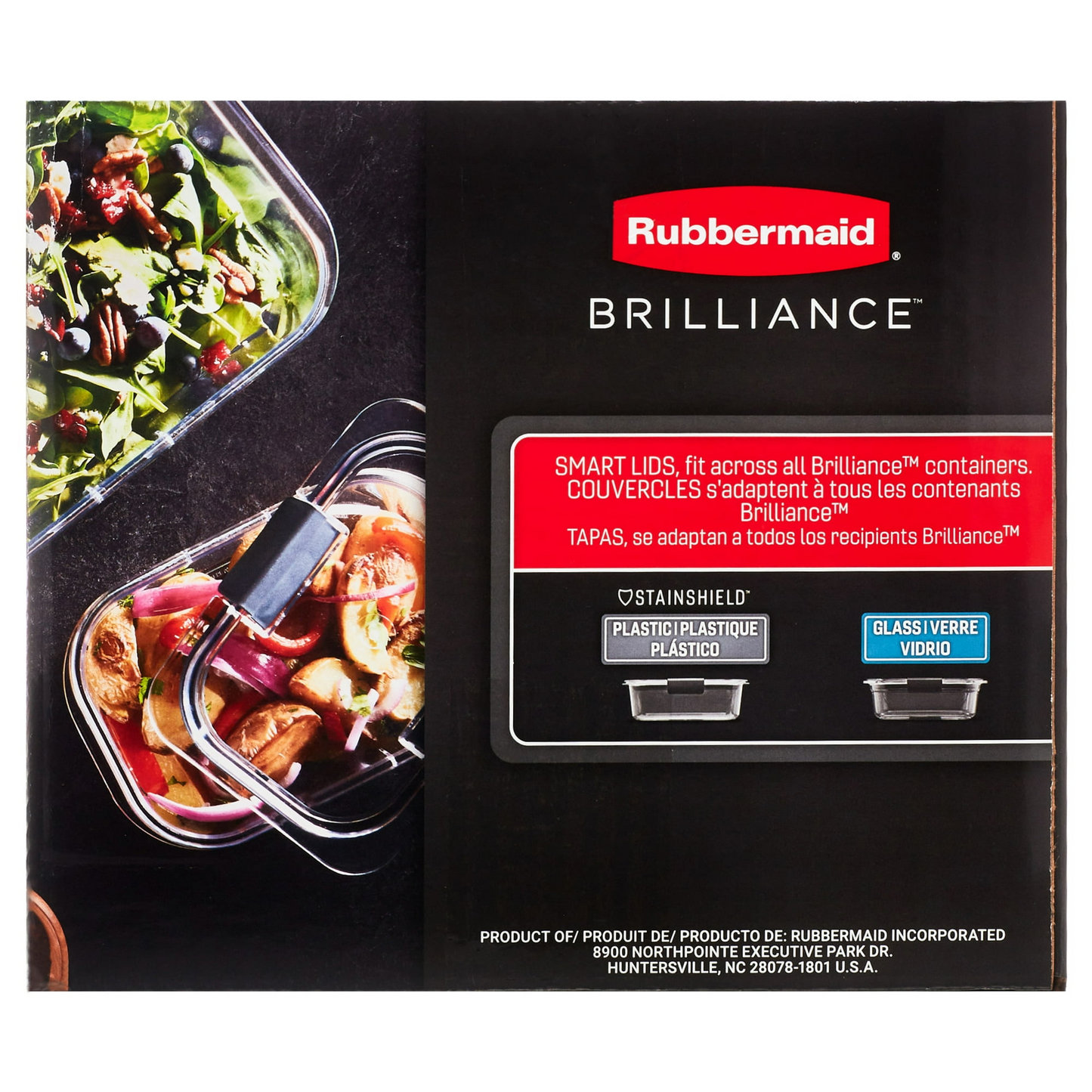 Rubbermaid Brilliance Food Storage Container, 20 Piece Variety Set, Clear Tritan Plastic